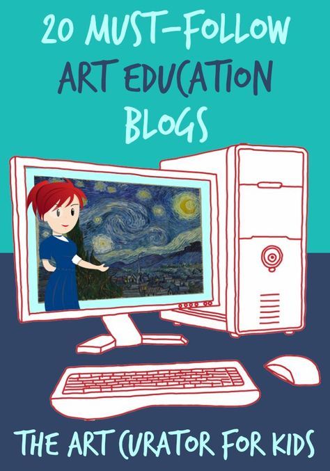 The Art Curator for Kids - 20 Must-Follow Art Education Blogs                                                                                                                                                                                 More Art Criticism, Art Premier, Art Curriculum, Homeschool Art, High School Art, Art Lessons Elementary, Art Curator, Teacher Blogs, Middle School Art