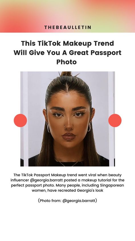 Good Passport Photo, Passport Photo Makeup, Passport Makeup, Passport Photo, Latest Makeup, Beauty Influencer, Photo Makeup, Makeup Trends, Makeup Skin Care