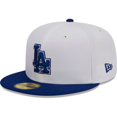 Show how devoted you are to the Los Angeles Dodgers with this New Era Optic 59FIFTY fitted hat. A vibrant bill and bold Los Angeles Dodgers embroidery make for the perfect spirited accessory. A trendy high crown and structured construction offer a classic look. La Dodgers Hat, New Era Baseball Cap, Dodger Hats, Hat Aesthetic, New Era Hats, New Era Fitted, New Era 59fifty, Fitted Caps, Cool Hats