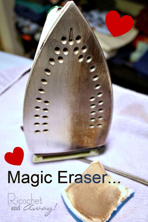 Cleaning Iron Plate, Iron Cleaner, Sewing Challenge, Organic House, Homemade Cleaning Solutions, Iron Plate, Homemade Cleaning Products, Magic Eraser, Household Cleaning Tips