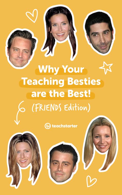 So no one told you that teaching was gonna be this way… But, if there is anyone that totally understands what teaching is like – it’s your fellow teaching besties. With that, we thought – what better tv series to link all of the reasons our teaching buddies are the best than the much-adored 90s hit show – Friends! Teacher Bestie Quotes, Missing Your Work Bestie Meme, Teaching Quotes Inspirational, 90s Hits, Teaching Memes, Besties Quotes, Teaching Quotes, Short Humor, Teacher Quotes