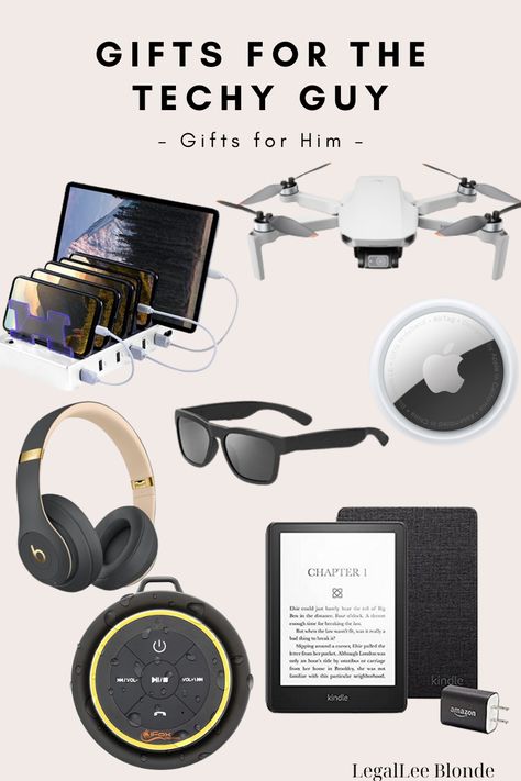 Looking for gifts for him? Here are the best gifts for the techy guy in your life - don't miss this 2022 gift guide! - holiday gift guide - gifts for him - gifts for a tech husband - gifts for men Gifts For A Tech Guy, Gifts For Tech Guys, Tool Gifts For Men Amazon.com, Gifts For Tech Lovers, Tech Gifts, Gift Ideas For Men, Holiday Gift Guide, Gifts For Men, Gifts For Husband