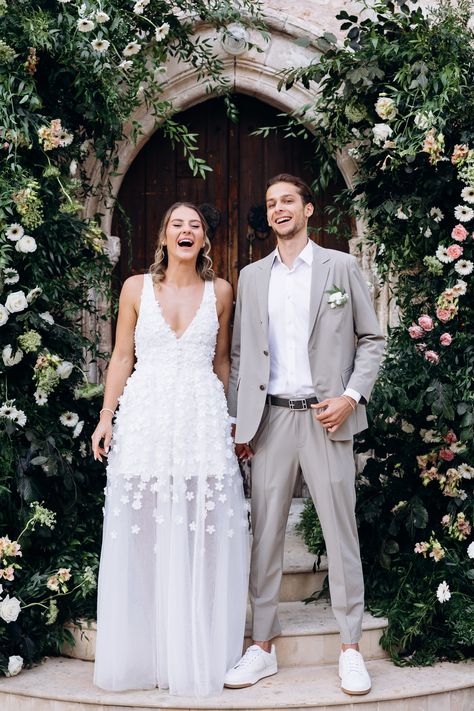 The Inspiration for Marta Kostyuk’s Scene-Stealing Wimbledon Dress? Her Wedding Dress Making A Wedding Dress, Emotional Photos, A Wedding Dress, Sports Fashion, Tennis Dress, Italian Fabric, Wimbledon, A Wedding, Fashion Beauty