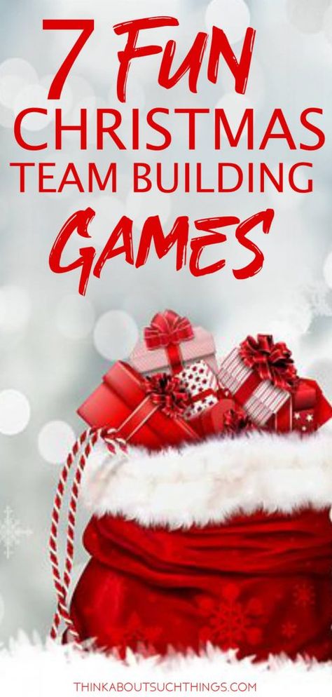 Are you need of some Christmas team building activities for your next event and meeting? Check out these 7 fun Holiday team building games! They are creative, fun and your team will LOVE them. It doesn't matter if your team or groups is children, youth, adults, ministry friends, or  office friends these Christmas team games will make your event! #christmasteambuilding #teambuilding #games #activities #holidays #leadership Christmas Team Building Activities, Christmas Team Building, Work Christmas Party Games, Office Christmas Party Games, Christmas Group Games, Christmas Party Games For Groups, Christmas Classroom Treats, Christmas Party Activities, Christmas Games For Adults