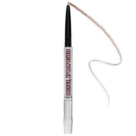 Precisely, My Brow Detailer Microfine Waterproof Eyebrow Pencil - Benefit Cosmetics | Sephora Benefit Eyebrows, Coal Tar, Waterproof Eyebrow Pencil, One Percent, Pencil Shading, Waterproof Eyebrow, Best Eyebrow Products, Benefit Cosmetics, Brow Pencils