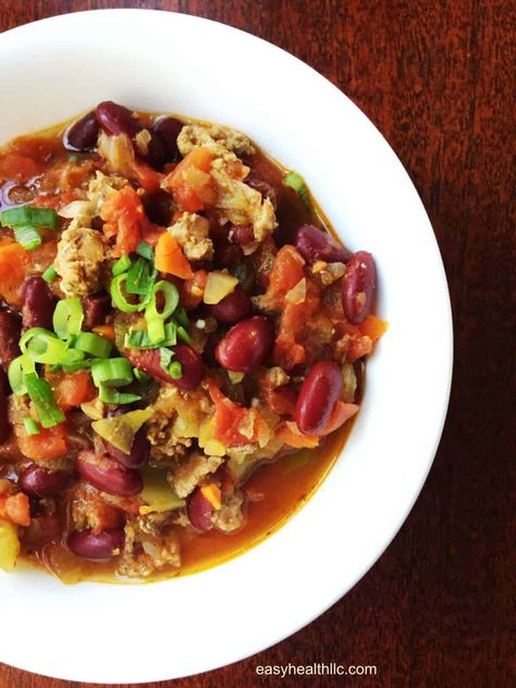 Chili With Beans Recipe, Chili Beans Recipe, Chili With Beans, Chili Beans, Veggie Chili, Healthy Recipes For Diabetics, Rotel Tomatoes, Beef Chili, Beans Recipe