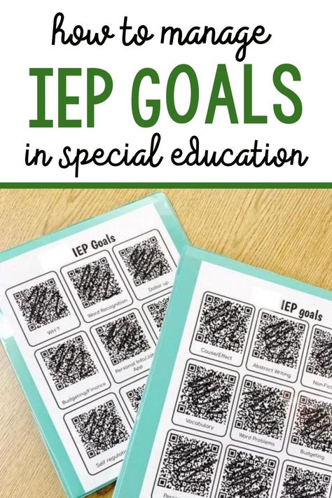 As a special education teacher, it can be a lot of work to manage a large caseload of students with different IEP goals. Enter IEP goal bins: my favorite way to manage IEP goal work in my secondary special education classroom. This organizational system keeps me sane and allows me to target all my students’ varying levels and IEP goals while also collecting data on my students’ IEP goals. Take a look inside my IEP goal bins and learn how to manage IEP goals in special education here. Work Systems Special Education, Middle School Self Contained Classroom, Iep Goal Bins, Iep Bins, Iep Data Collection, Special Education Accommodations, Objectives Display, Data Collection Special Education, Special Education Organization