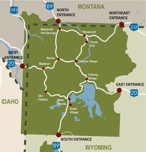 Which Entrance to Yellowstone National Park Should I Take? | My Yellowstone Park Yellowstone Map, Yellowstone National Park Vacation, Yellowstone Vacation, Yellowstone Trip, West Yellowstone, Yellowstone Park, National Park Vacation, National Park Road Trip, National Parks Trip