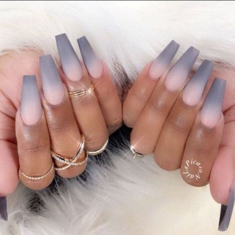 Grey Acrylic Nails, Ombre Acrylic, Ombre Nail Art Designs, Florida Holiday, Matte Nail Art, Summer Acrylic, Pink Ombre Nails, Fitness Goal, Ombre Acrylic Nails