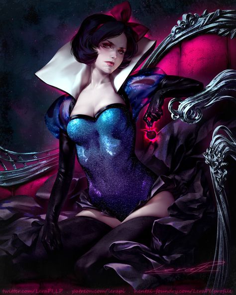 ArtStation - Dark Snow White, Lera Pi Dark Snow White, Dark Snow, Snow White Art, Snow White Queen, Walt Disney Princesses, Disney Princess Snow White, Dark Pictures, Christina Ricci, Zooey Deschanel