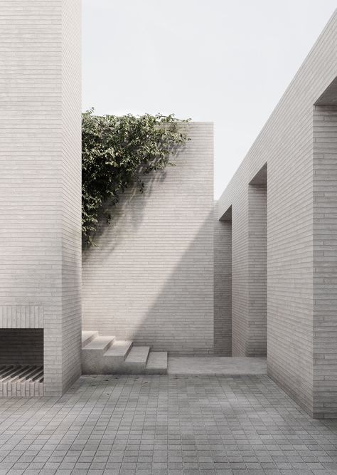 EPSC Residence by Davidov Architects & Hecker Guthrie – Project Feature - The Local Project Hecker Guthrie, Brick Chimney, Internal Courtyard, Australian Architecture, Contemporary Farmhouse, Brickwork, Local Design, Farmhouse Design, Medan