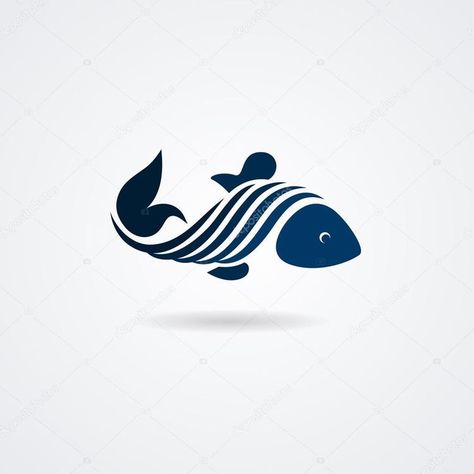 Fish Logo, Blue Fish, Art Geometric, Sgraffito, Fish Design, Fish Art, Line Art Drawings, 로고 디자인, Logo Design Inspiration