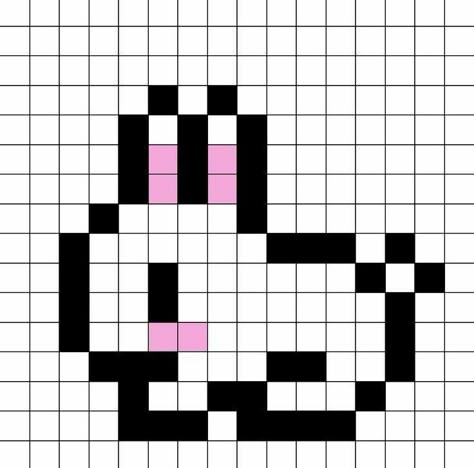 Pixel Art Animals, Modele Pixel Art, Pixel Art Ideas, Pixel Beads, Graph Paper Drawings, Easy Pixel Art, Pixel Art Templates, Pixel Drawing, Pola Amigurumi