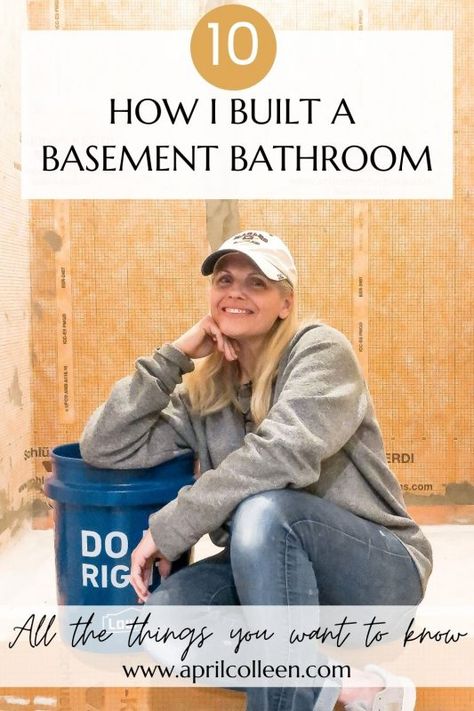 build a basement bathroom Add A Bathroom To Basement, Adding Bathroom To Basement, Basement Shower Remodel, Basement Bathroom Ideas Cheap, Build A Basement, Basement Bathroom Plumbing, Small Basement Bathroom, Building A Basement, Basement Bathroom Remodeling