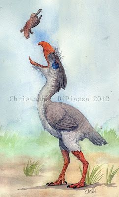 Terror Bird, Prehistoric Fauna, Prehistoric Mammals, Prehistoric Wildlife, Flightless Bird, Ancient Animals, Prehistoric Art, Bird Hunting, Paleo Art