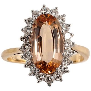 My favourite topaz - the rare Imperial Imperial Topaz Ring, Gold Topaz Ring, Gold Topaz, Imperial Topaz, Yellow Gold Diamond Ring, Gold Cocktail Ring, Gold Cocktail, Diamond Gold, Precious Jewelry