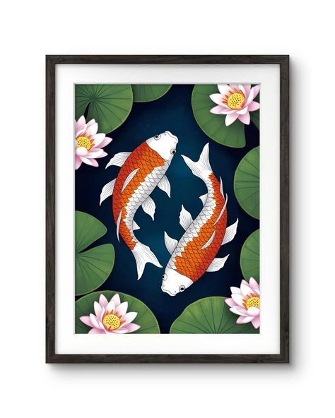 Fish Painting, Digital Vastu Art Painting in Frame, Trendy Office, Home Decor, Prosperity Painting (Black, 11.5x14.5 Inch Frame with Art Print) Shop Now: Link in bio #fish #fishpainting #vastu #painting #amazonhomeindia #amazon #fishes Vastu Paintings For Home, Prosperity Painting, Vastu Painting, Painting In Frame, Trendy Office, Office Home Decor, Painting Digital, Fish Painting, In Frame