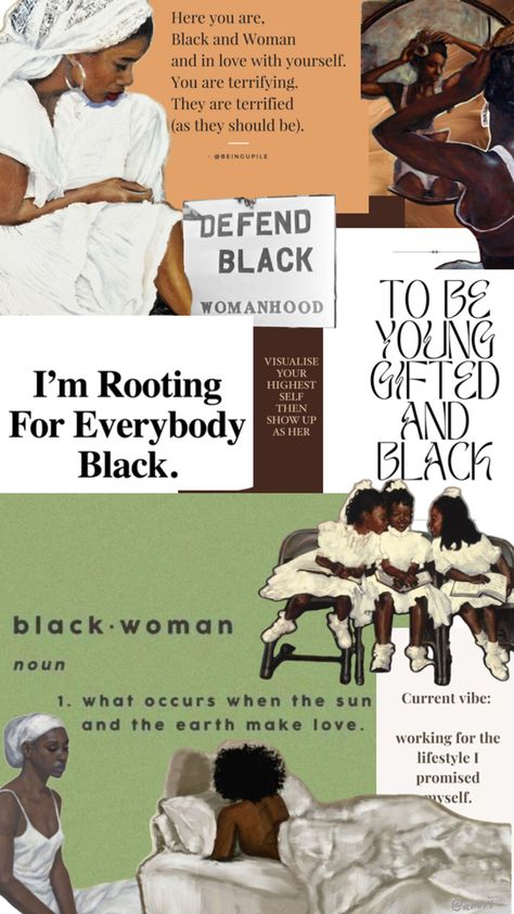 Black women are everything. The blueprint we are resilience, creativity & beauty in its most intrinsic form Black Women Rage, Therapy Moodboard, Black Women Healing, Black Women Self Care, Rest Ideas, The Blueprint, Women Art, Black Women Art, I Promise