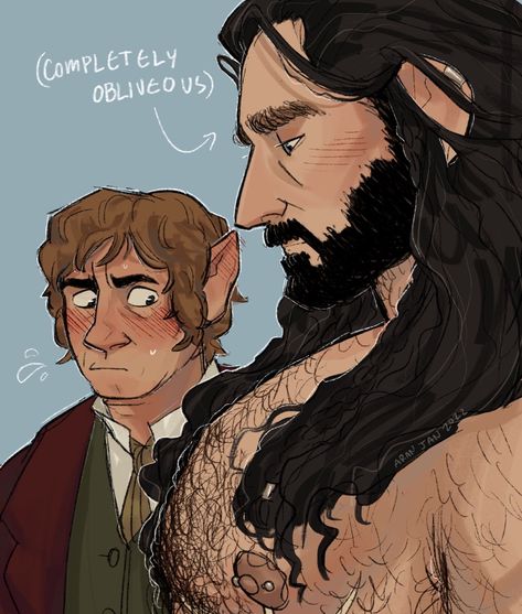 Bilbo Thorin Fan Art, Bilbo X Thorin Mpreg, Lotr Fanart Hobbits, Bilbo Fanart, Thorin Oakenshield Fanart, Thorin X Bilbo Fanart, Kili Fanart, Bilbo X Thorin, Bilbo And Thorin