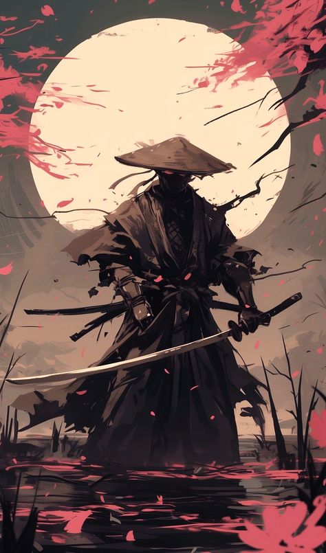 Cute Wallpaper For Iphone, Japan Wallpaper, Samurai Warrior Tattoo, Paint Miniatures, Japanese Art Samurai, Samurai Wallpaper, Anime Show, Samurai Artwork, Ninja Art