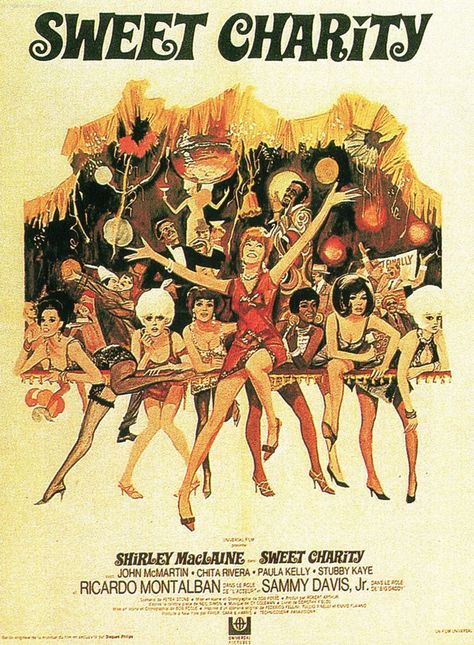 Love the music and dancing in this movie Charity Poster, Sweet Charity, Bob Fosse, Musical Theatre Broadway, Shirley Maclaine, Musical Film, Film Buff, Cinema Posters, Film Art