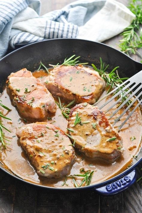 Stovetop Pork Chops, Pork Chops With Apple Cider, Apple Cider Gravy, Cider Pork Chops, Cider Gravy, Apple Cider Pork Chops, Apple Cider Pork, Turkey Tenderloin Recipes, Pork Chops And Gravy