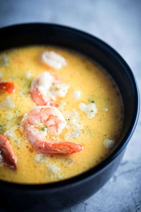 Creamy Shrimp Soup, Shrimp Soup Recipes, Soup With Vegetables, Keto Shrimp, Creamy Shrimp, Delicious Soups, Shrimp Soup, Shrimp And Vegetables, Crockpot Soup Recipes