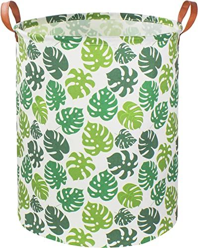 Storage Bin Organization, Jungle Bedroom Decor, Room Decor Green, Kids Storage Baskets, Green Laundry, Nursery Hamper, Storage Bins Organization, Baby Basket, Basket With Handles