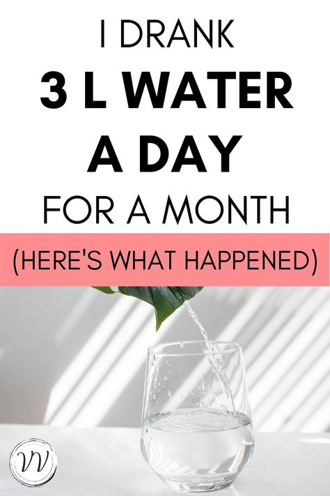 Have you ever wondered how much water you should drink in a day for optimal health? I've been researching how to stay properly hydrated so you feel like your best, healthiest self, for years. I decided to challenge myself to drink 3 liters of water a day for 30 days - here's how it impacted my digestion issues, bloating, energy levels, skin & hair, and overall health. #hydration #drinkwater #stayhydrated Water Per Day, Water Challenge, Water Benefits, Doctor Advice, Ice Cream At Home, Health And Fitness Magazine, Healthy Diet Tips, Water Retention, Drink More Water