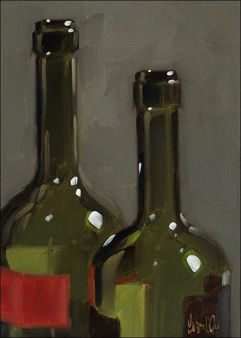 Wine Bottle Art Wine Bottle Painting On Canvas, Oil Painting Basics, Wine Painting, Oil Painting Inspiration, Wine Bottle Art, Painted Wine Bottles, Indie Art, Wine Art, Acrylic Artwork