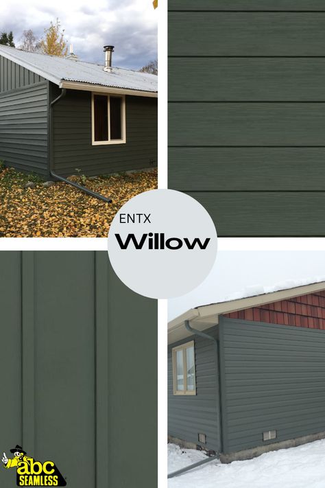 Green Vertical Siding Exterior, Green Metal Siding House, Forest Green Vinyl Siding House, Certainteed Forest Green Siding, Light Green Vinyl Siding House, Green Vinyl Siding, Steel Siding, Vertical Siding, Anchorage Alaska