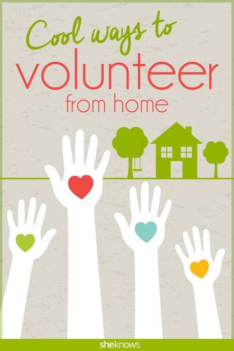 Giving back is easy when you can do it from your couch: here's how to volunteer from home! Ton of cool ideas! How To Volunteer In Your Community, Service Activities, Service Projects For Kids, Outreach Ideas, Community Service Ideas, Serving The Community, Community Service Projects, Volunteer Projects, Kindness Activities