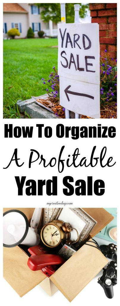 How To Organize A Profitable Yard Sale - Want to have a yard sale, but don't know where to start? Check out these tips on How To Organize A Profitable Yard Sale from My Creative Days. Baked Goods Ideas, Yard Sale Hacks, Yard Sale Organization, Garage Sale Organization, Diy Organize, Garage Sale Tips, Yard Sale Signs, Rummage Sale, Garage Organization Diy