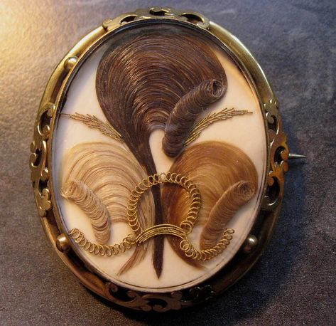 The Lost Art of Victorian Human Hair Shrines Victorian Hair, Hair Brooch, Victorian Hairstyles, Mark Ryden, Last Ride, Hair Locks, Photo Charms, Post Mortem, Lost Art