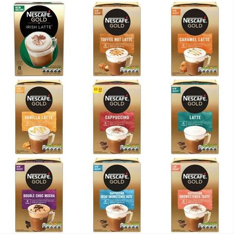 Nescafe Recipe, Nescafe Cappuccino, Toffee Nut Latte, Cafe Gold, Nescafe Gold, Coffee Sachets, Toffee Nut, Baking Measurements, Cinnamon Bun