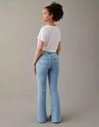 Women's Flare Jeans & Bootcut Jeans | American Eagle Ae Jeans Outfit, American Eagle Jeans Outfit, Super Flare Jeans, High Waist Jeggings, Womens Flare Jeans, Flair Jeans, High Waisted Flare Jeans, Ae Jeans, Womens Jeans Bootcut