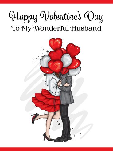 Sweep your husband off his feet with this romantic Valentine’s Day card! The red hearts represent their love, and look fabulous. It’s clear that this couple is out on the town celebrating Valentine’s Day, and having a sensational time. This greeting card will fill your husband’s heart with joy as he is reminded of how strong the love is between the two of you. Don’t delay, send this ecard out today to make this the best Valentine’s Day ever. Happy Valentine's Day Husband, Valentines Day Husband, Valentines Party Food, Good Morning Love Gif, Wishes For Husband, Valentine Messages, Happy Valentines Day Images, Card For Husband, Birthday Reminder