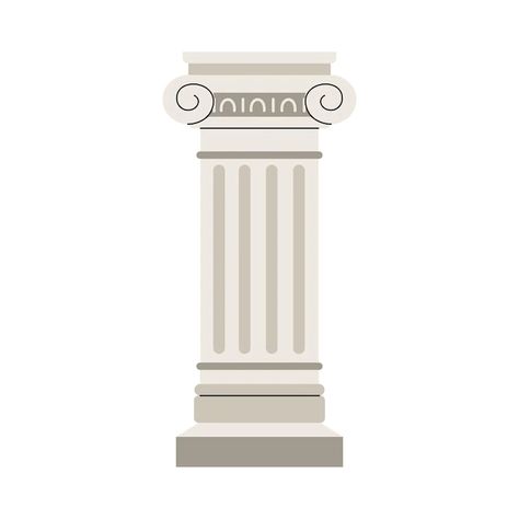 Angel Moroni, Ancient Athens, Greek Columns, Greek Design, Flat Vector Illustration, Flat Vector, Flat Illustration, Ancient Romans, Ancient Greece