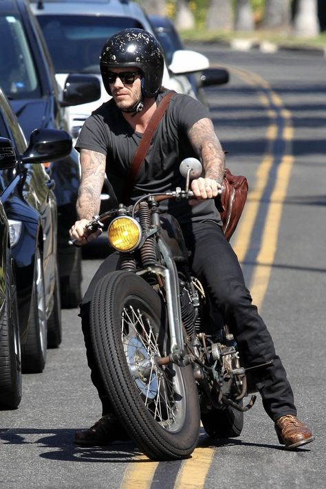 #outfits #classic #fashion #clothing #mensclothing #inspiration #ideas #style #summer Summer Motorcycle, David Beckham Style, Ducati Cafe Racer, Motorbike Art, Beckham Style, Chopper Bike, Cafe Racer Bikes, Classic Bikes, Motorcycle Outfit