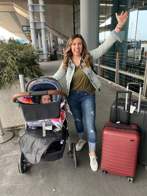 Traveling With the UppaBaby Vista Stroller - Glass of Glam Uppababy Vista Stroller, Vista Stroller, Uppababy Stroller, Security Belt, Uppababy Vista, Toddler Car, Flying With Kids, Toddler Car Seat, Travel Stroller