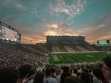 MSU | football | michgan state | spartan stadium | college football Msu Football, Michigan State Football, Football Field, Football Game, Michigan State, Football Games, College Football, Soccer Field, Michigan