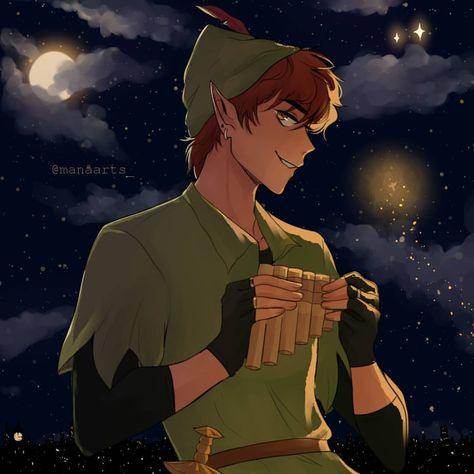 Rebecca Kenney en Instagram: “Y'all I'm SCREAMING!!!😍😍😍😍 @manaarts_ made this INCREDIBLE art of my hot Fae Peter Pan from my duology! Get this spicy retelling as an…” Peter Pan Anime, Peter Pan Characters, Peter Pan Movie, Peter Pan Art, Peter Pan Neverland, Disney Gender Bender, Peter Pan Ouat, Peter Pan Disney, Disney Princess Artwork