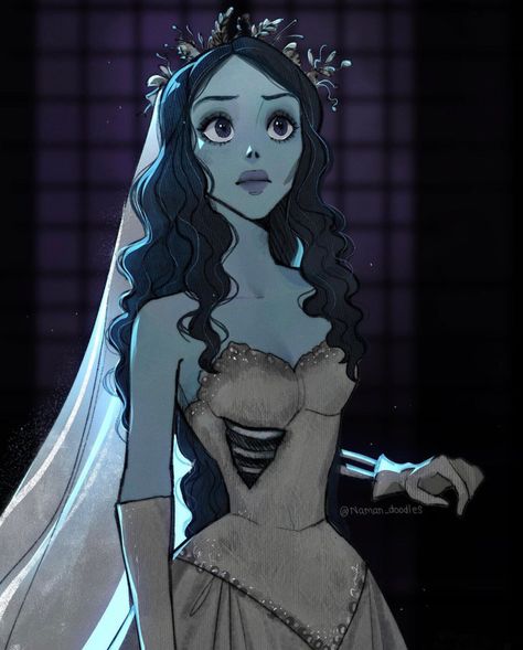 The Corpse Bride Emily, Corpsebride Emily, Halloween Inktober, Corpse Bride Emily, Corpse Bride Art, Jack Y Sally, The Corpse Bride, Emily Corpse Bride, Iconic Movie Characters