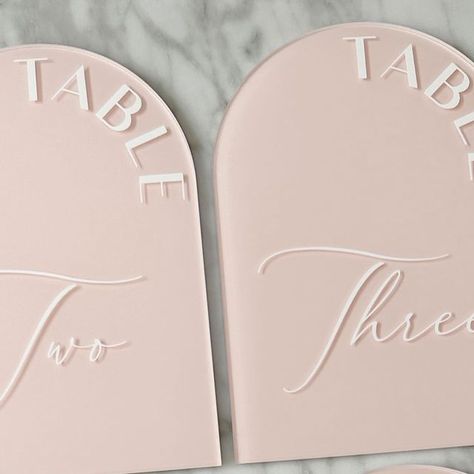 Blush Wedding Signage, Blush Table Setting Wedding, Pink Acrylic Sign, Pink Table Numbers, White Table Numbers, Pink Wedding Sign, Unique Table Numbers, Table Signage, Acrylic Table Numbers