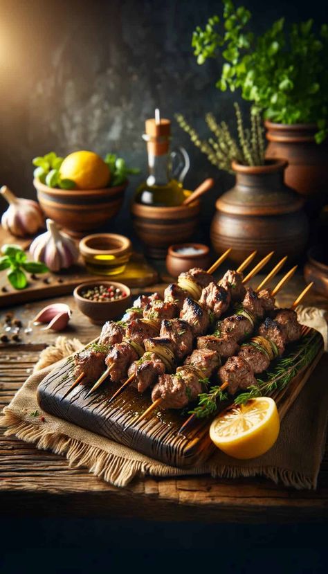 Lamb Skewers Recipe - World Cuisines Network Lamb Skewers Recipes, Baked Corned Beef, Roast Brisket, Lamb Kabobs, Asian Food Photography, Fall Party Food, Traditional Chinese Food, Lamb Kebabs, Marinated Lamb