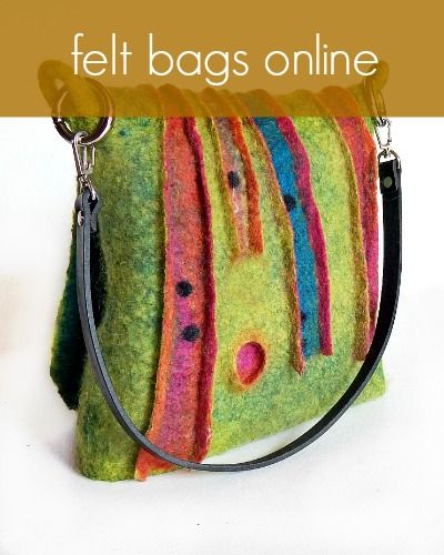 Fiona Duthie, Tovad Ull, Felted Bags, Felted Bag, Felt Bags, Felt Fashion, Felted Handbags, Wool Bags, Green Handbag