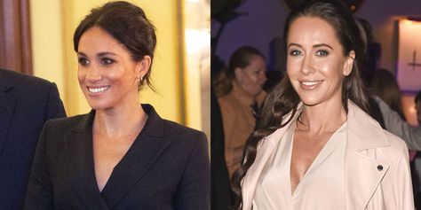 Meghan Markle Was in Toronto Last Week Visiting BFF Jessica Mulroney- HarpersBAZAAR.com Meghan Markle Jessica Mulroney, Meghan Markle Toronto, Jessica Mulroney, Harry And Meghan Memes, Meghan Markle, Toronto, Lab Coat, Celebrities