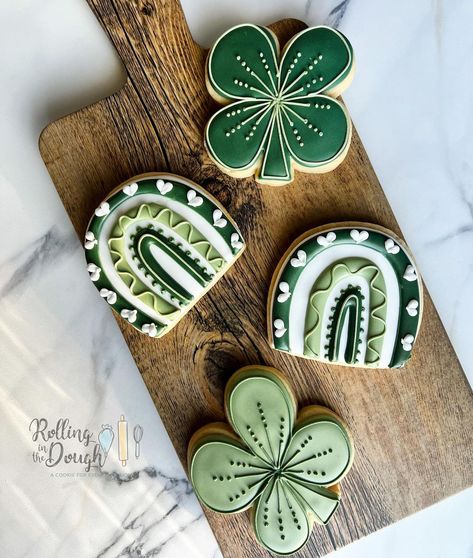 Debi | Marion, MA | Cookies on Instagram: “☘️Next up: St. Patrick’s Day Cookies☘️ #stpatricksdaycookies #stpaddysday #rainbowcookies #irishcookies #babyshower #babycookies…” St Patty's Day Cookies, Saint Patricks Day Cookies Decorated, Saint Patrick’s Day Sugar Cookies, St Pattys Cookies, Saint Patrick’s Day Cookies, St Patrick's Day Sugar Cookies, St Patrick's Day Cookies Decorated, St Patrick’s Cookies, St Patricks Day Cookies Decorated