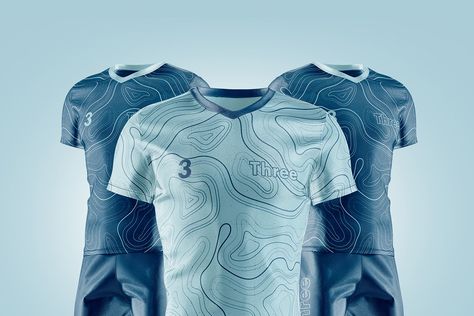 Soccer Uniform Animated Mockup by rebrandy on @creativemarket Modern Uniform Design, Sport Team Shirts Design, Jersey Design Ideas Patterns, Sport Tshirt Design, Running Jersey Design, Running Shirt Design, Soccer Uniforms Design, Sports Uniform Design, Sports Apparel Design