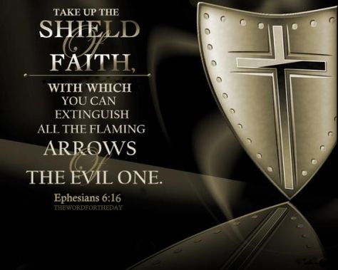 Quotes Protection, Ephesians 6 16, Breastplate Of Righteousness, Warrior Symbols, Protection Quotes, Word For The Day, Strength Bible, Helmet Of Salvation, Shield Of Faith